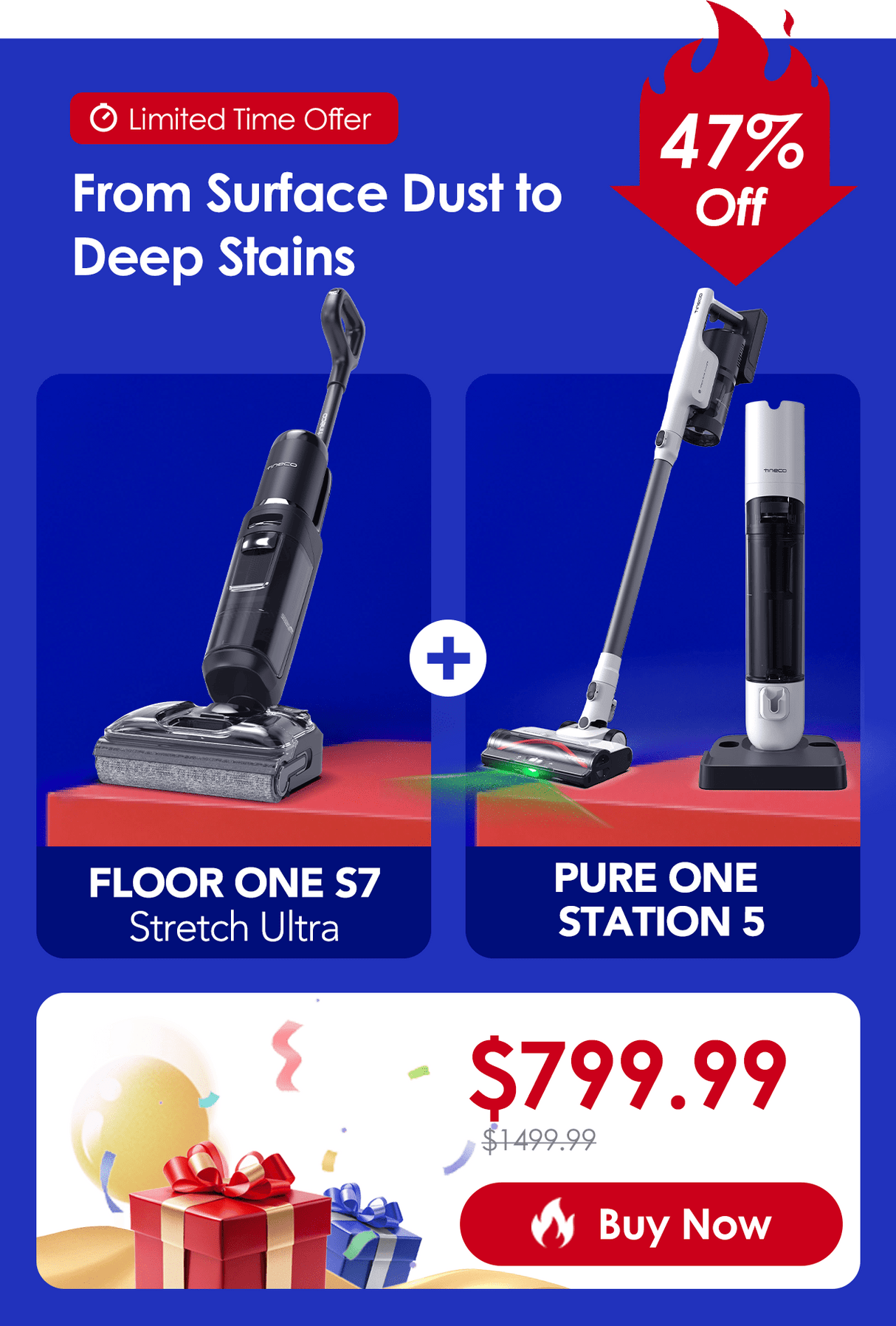 FLOOR ONE S7 Stretch Ultra + Station 5 - Tineco CA