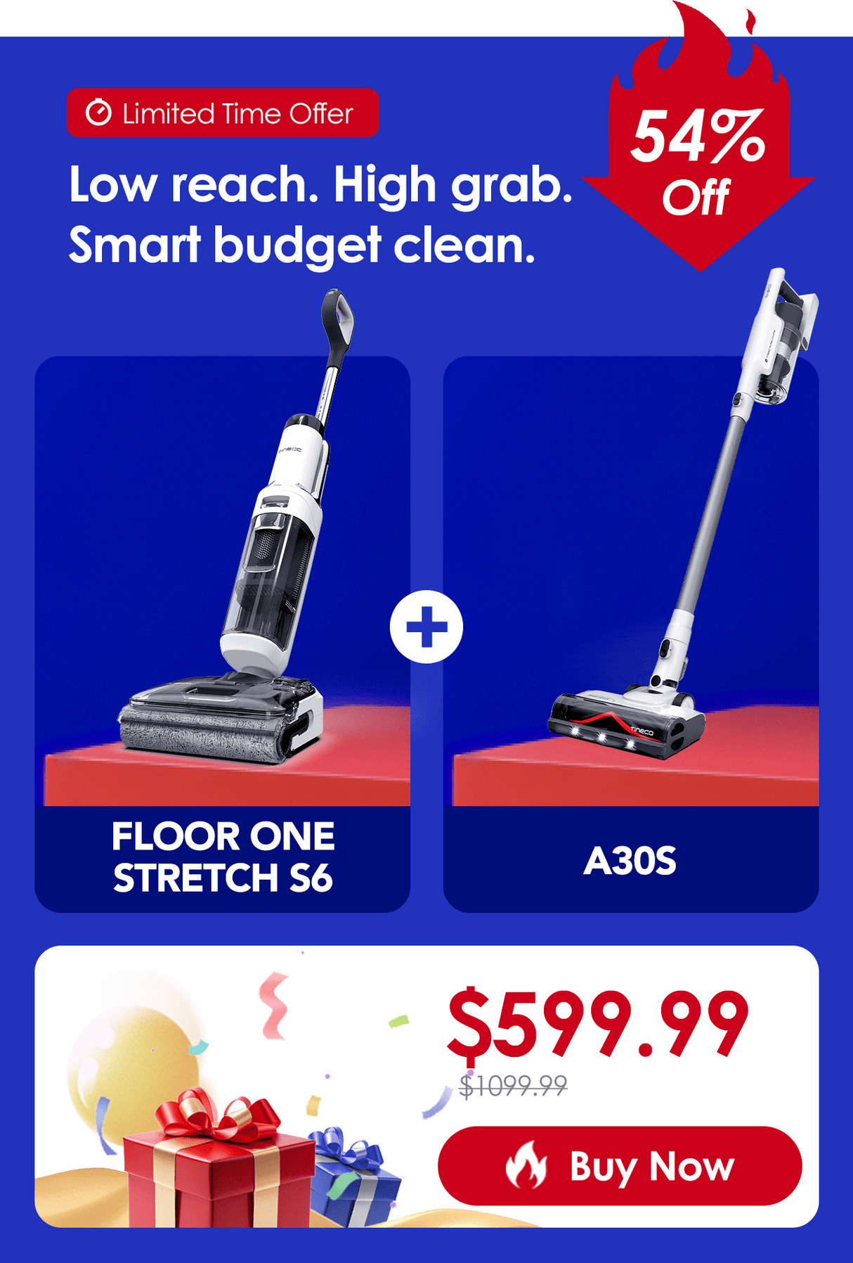 FLOOR ONE STRETCH S6 + A30S - Tineco CA