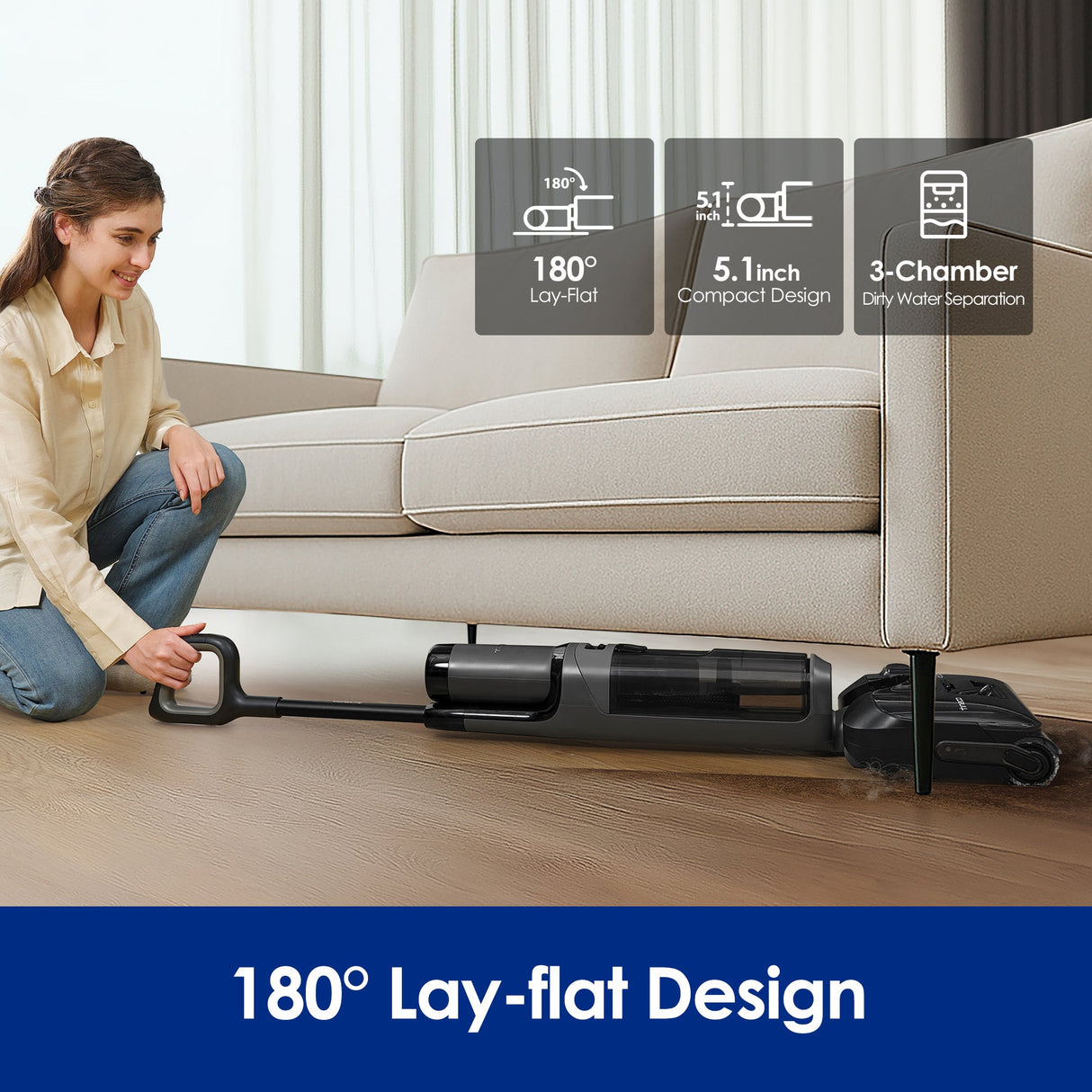Tineco FLOOR ONE i6 Stretch Cordless Wet Dry Vacuum Cleaner, best cordless vacuum, best vacuum cleaner, best vacuum for pet hair, handheld vacuum
best cordless vacuum for pet hair