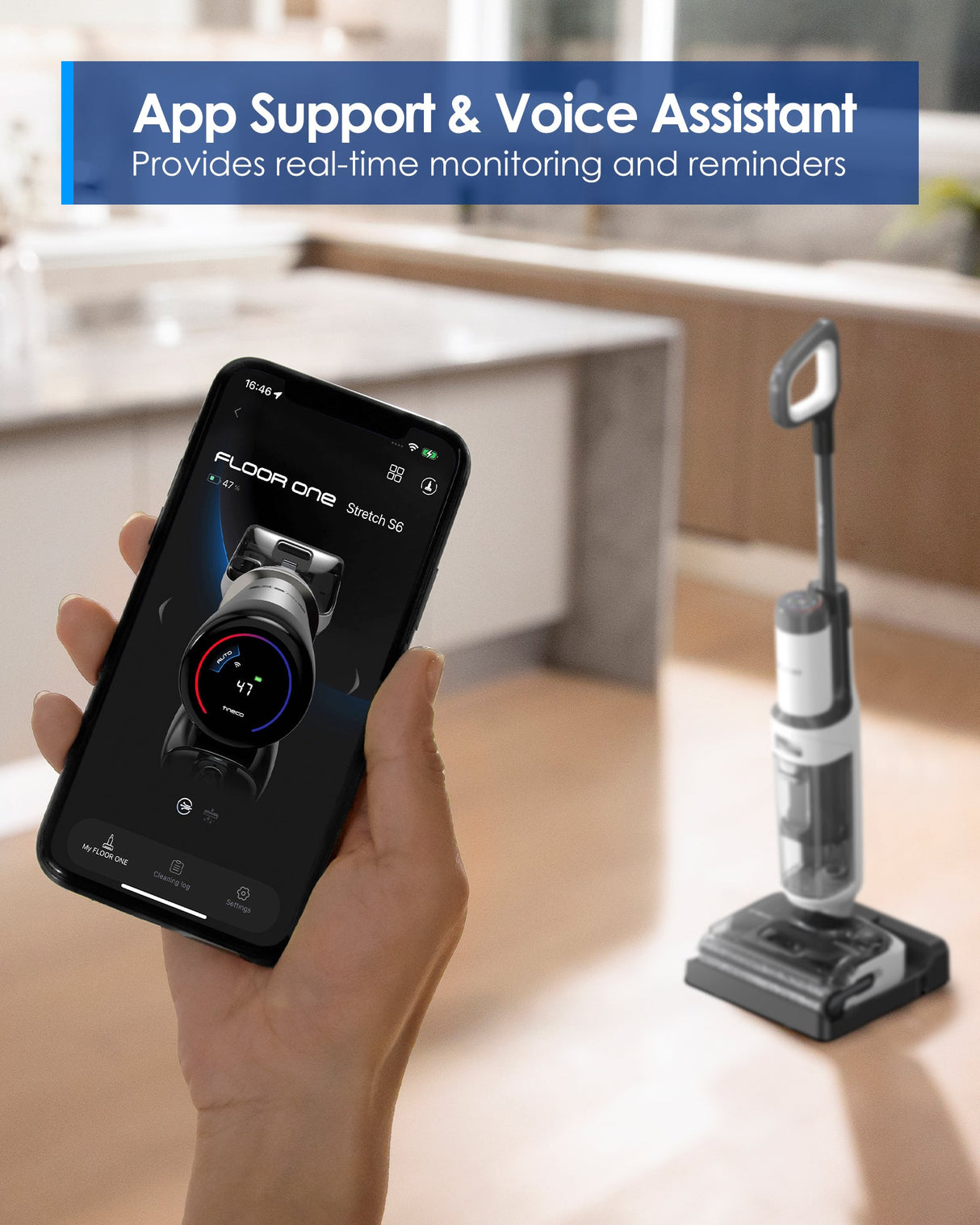 Tineco FLOOR ONE S6 Stretch Lite Wet Dry Vacuum Cleaner, best vacuum cleaner, handheld vacuum, best cordless vacuum for pet hair, tineco vacuum cleaner, best vacuum for pet hair, best cordless vacuum canada