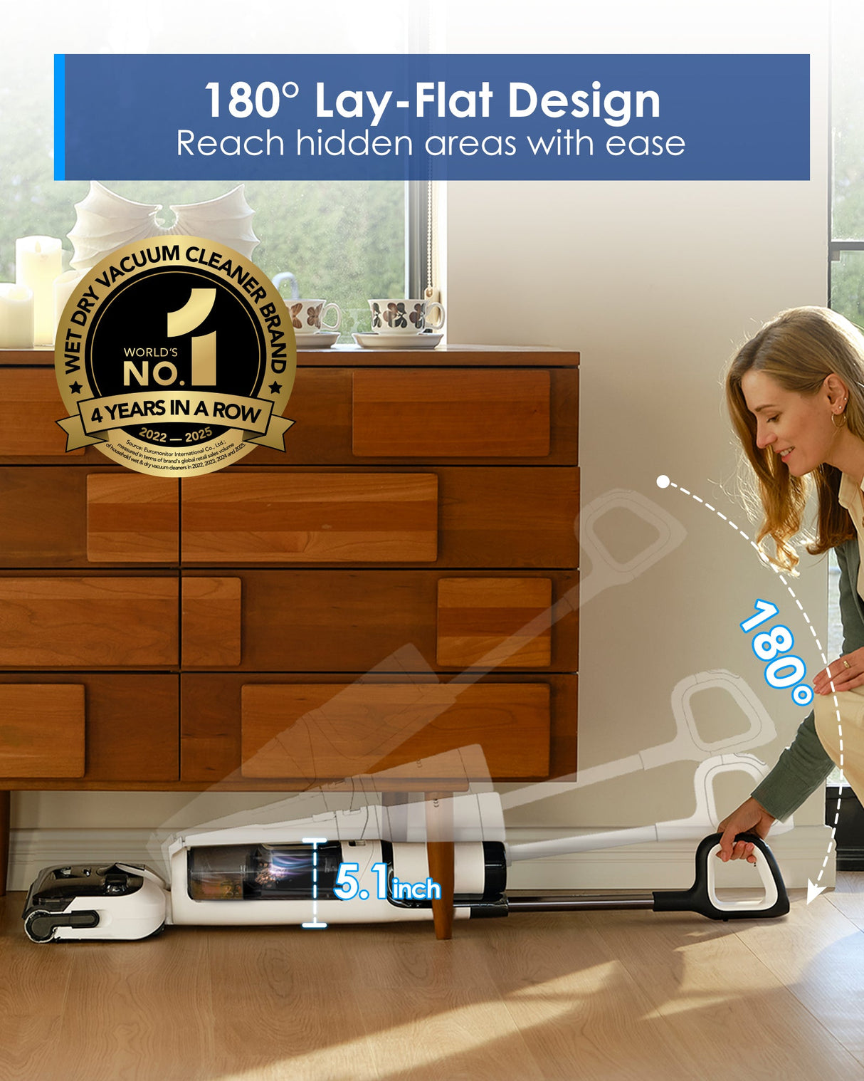 Tineco FLOOR ONE S6 Stretch Lite Wet Dry Vacuum Cleaner - Tineco CA