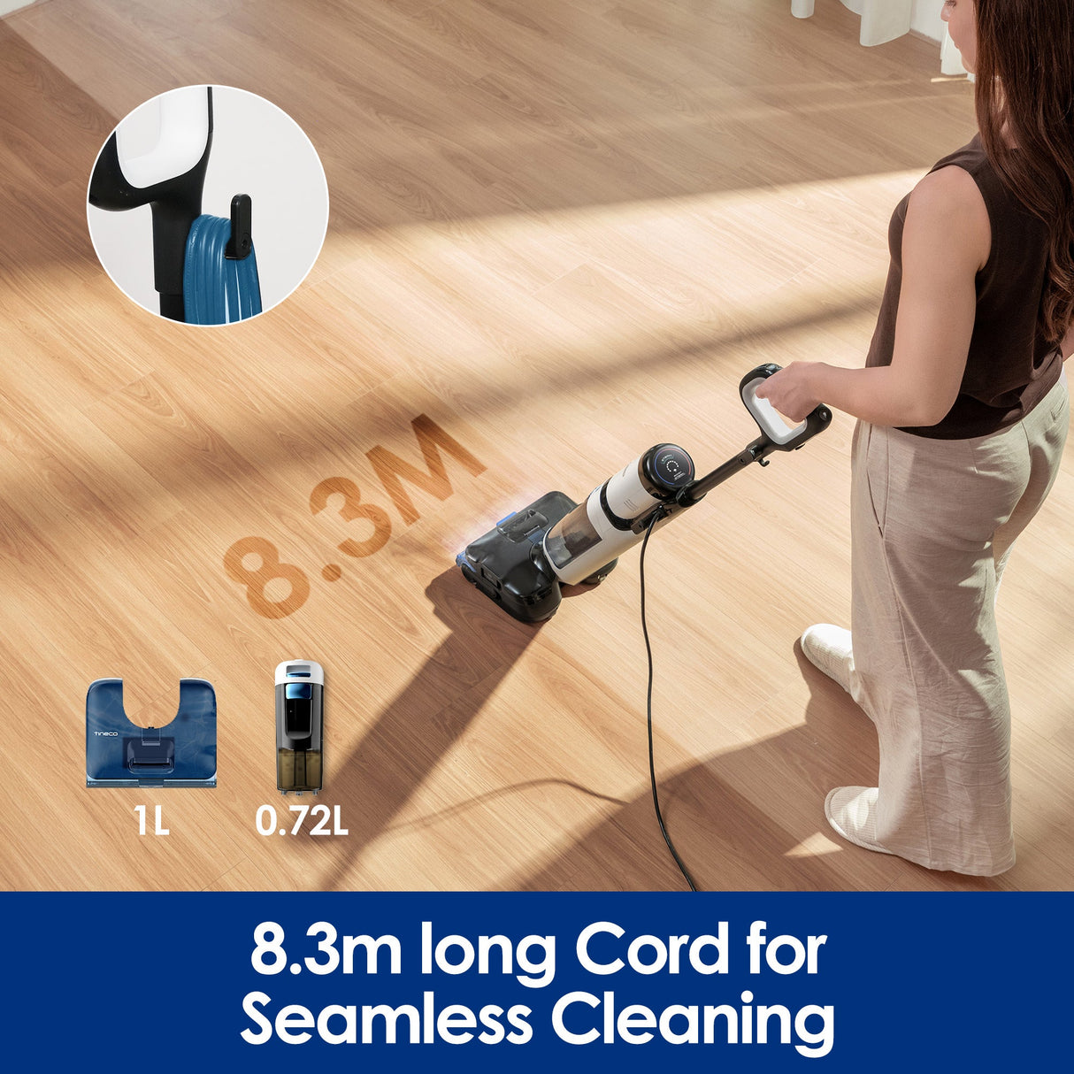 Tineco FLOOR ONE S6 Stretch Steam Wet Dry Vacuum Cleaner - Tineco CA