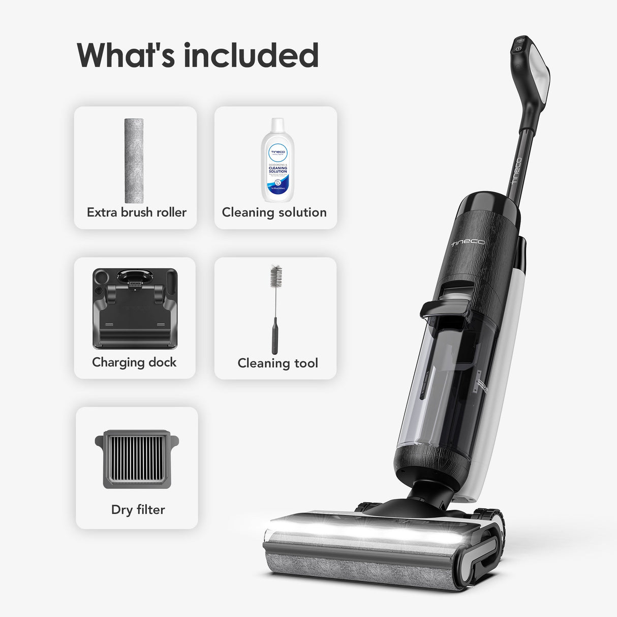 Tineco FLOOR ONE S7 PRO Smart Wet Dry Vacuum Cleaner, cordless vacuum, best cordless vacuum, wet dry vacuum, wet vac, Tineco vacuum