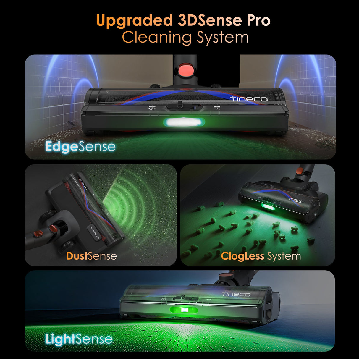 Tineco PURE ONE S70 Cordless Stick Vacuum Cleaner - Blue Orange - Tineco CA