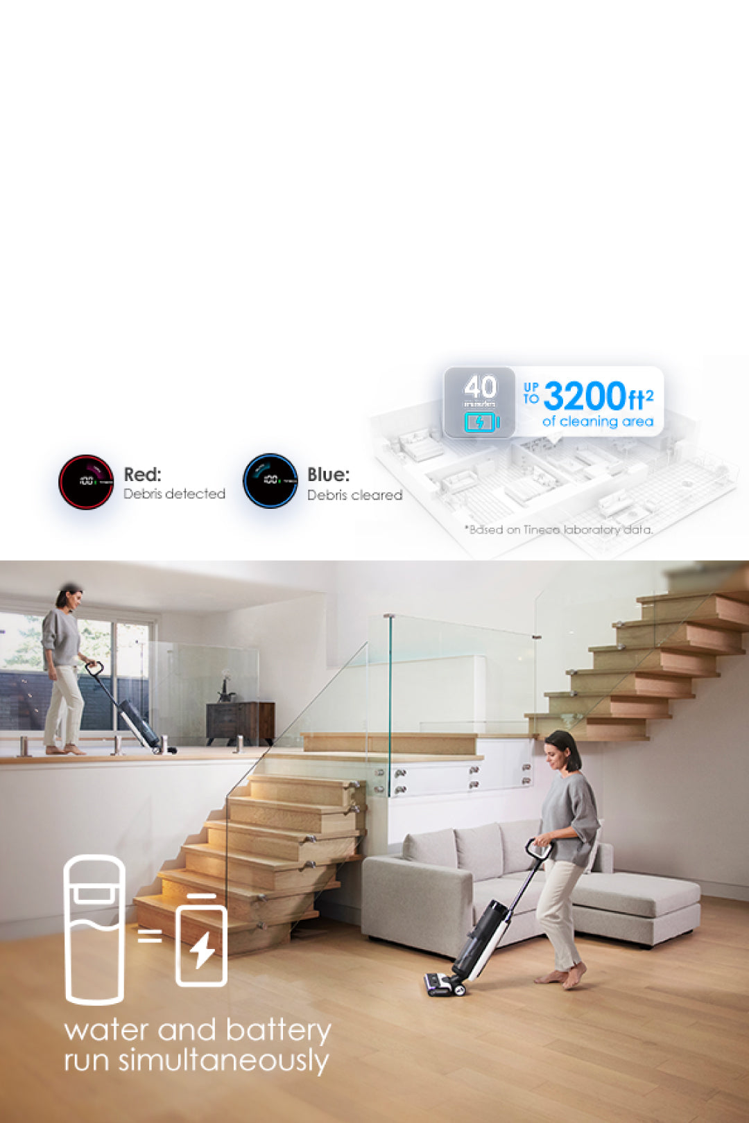 Tineco FLOOR ONE S7 FlashDry Smart Wet Dry Vacuum Cleaner