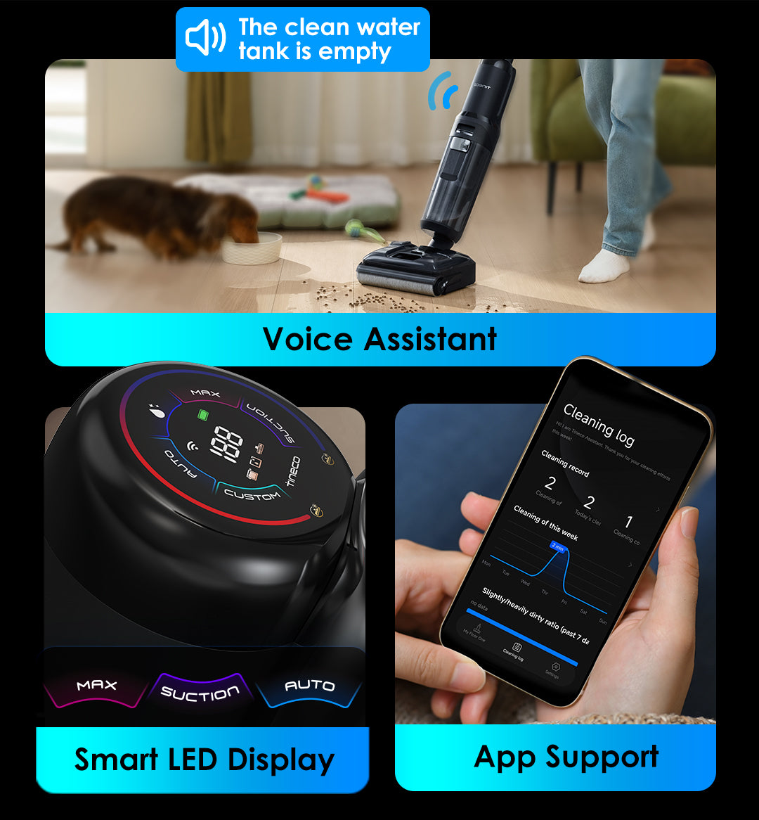 Tineco FLOOR ONE S7 Stretch Ultra Cordless Wet Dry Vacuum Cleaner, best vacuum cleaner, handheld vacuum, best cordless vacuum for pet hair, tineco vacuum cleaner, best vacuum for pet hair, best cordless vacuum canada