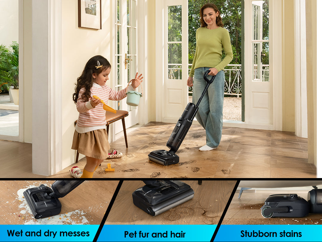 Tineco FLOOR ONE S7 Stretch Ultra Cordless Wet Dry Vacuum Cleaner, best vacuum cleaner, handheld vacuum, best cordless vacuum for pet hair, tineco vacuum cleaner, best vacuum for pet hair, best cordless vacuum canada