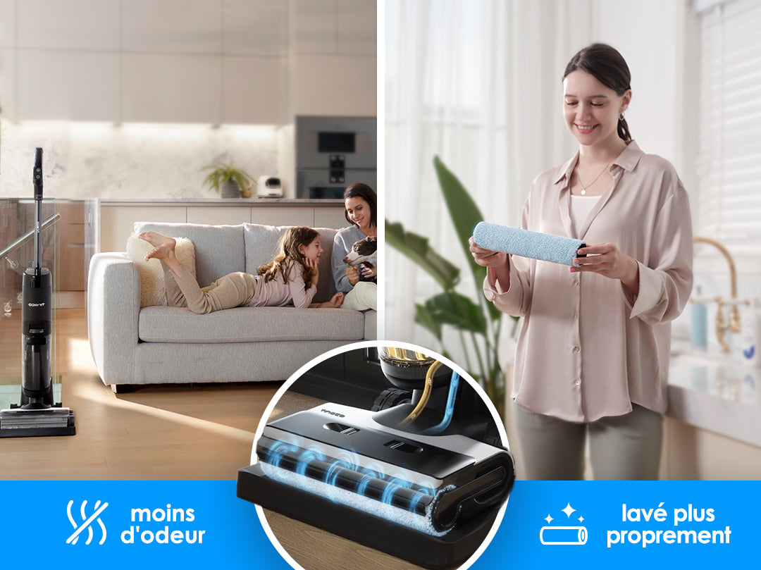 Tineco FLOOR ONE S7 PRO Aspirateur et Laveur Sec et Humide sans Fil Intelligent, aspirateur laveur, aspirateur balai, aspirateur sans fil, meilleur aspirateur sans fil, balayeuse sans fil