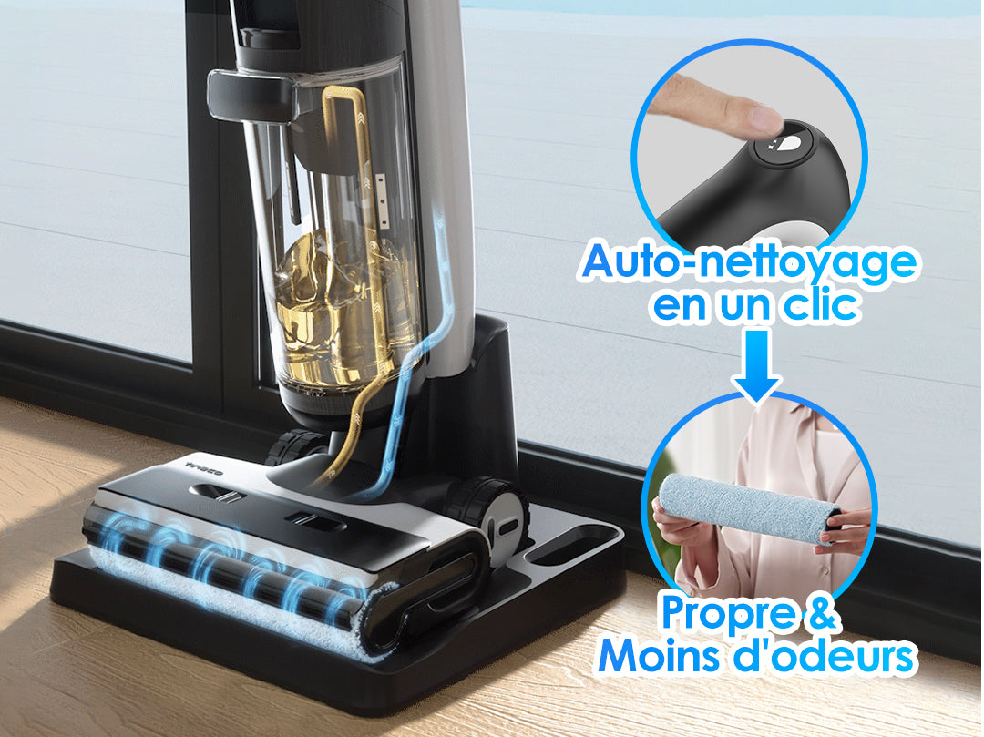 Tineco FLOOR ONE S7 PRO Aspirateur et Laveur Sec et Humide sans Fil Intelligent, aspirateur laveur, aspirateur balai, aspirateur sans fil, meilleur aspirateur sans fil, balayeuse sans fil