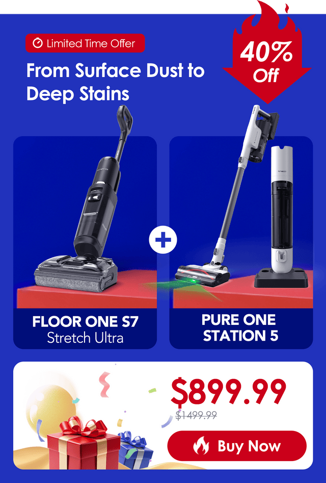 Floor One S7 Stretch Ultra + Pure One Station 5 - Tineco CA