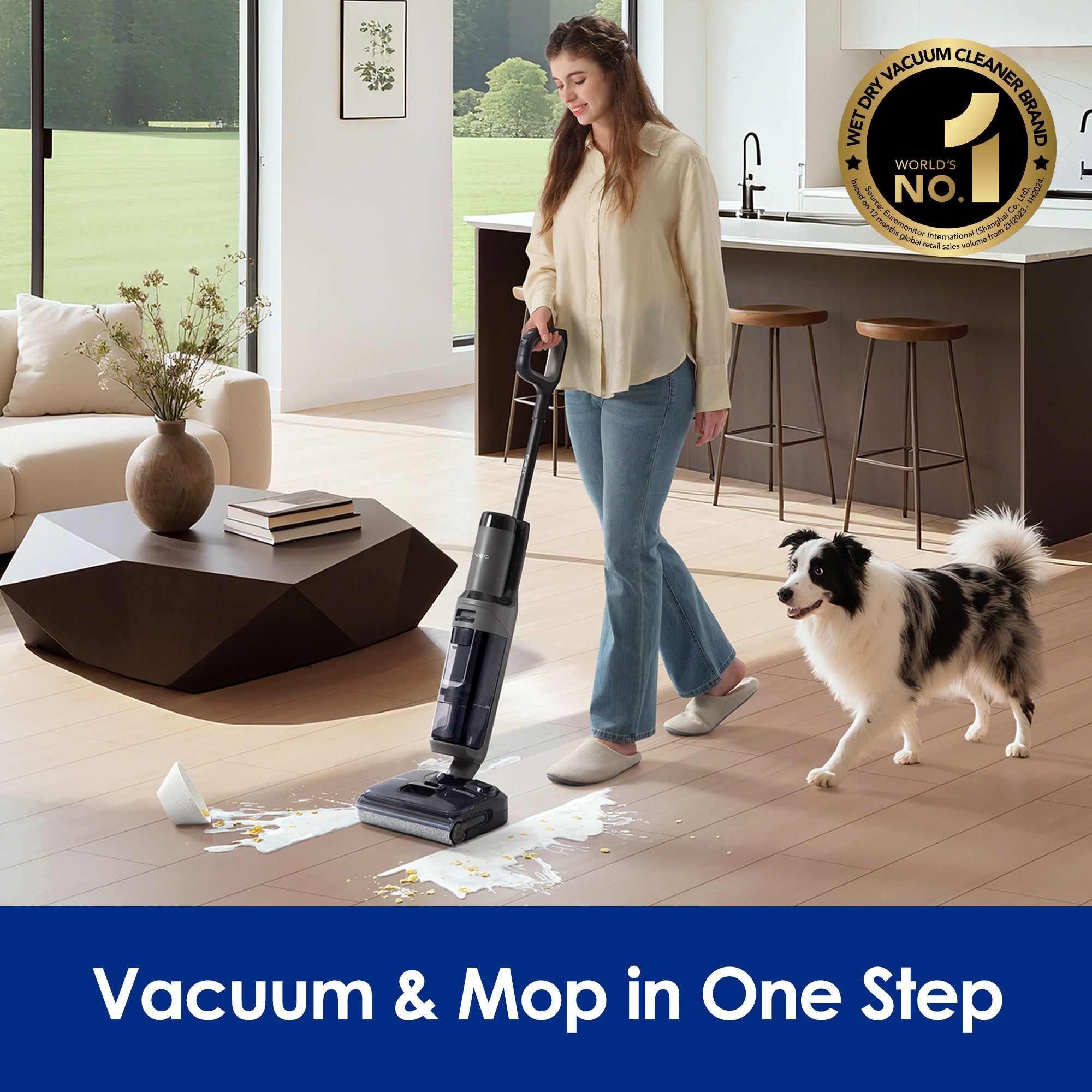 Tineco FLOOR ONE i6 Stretch Cordless Wet Dry Vacuum Cleaner, best cordless vacuum, best vacuum cleaner, best vacuum for pet hair, handheld vacuum
best cordless vacuum for pet hair