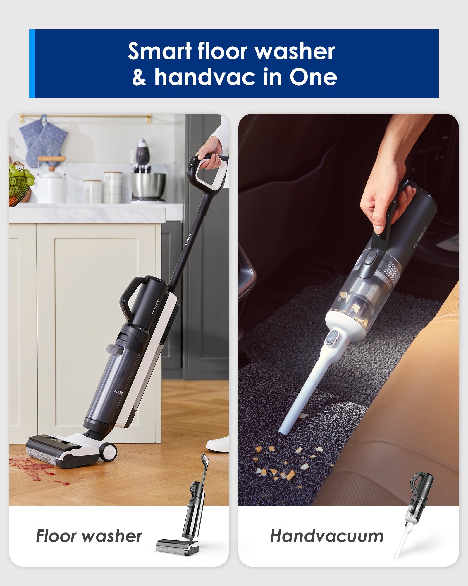 Tineco Floor ONE S5 Combo 2-in-1 Smart Cordless Wet-Dry Vacuum