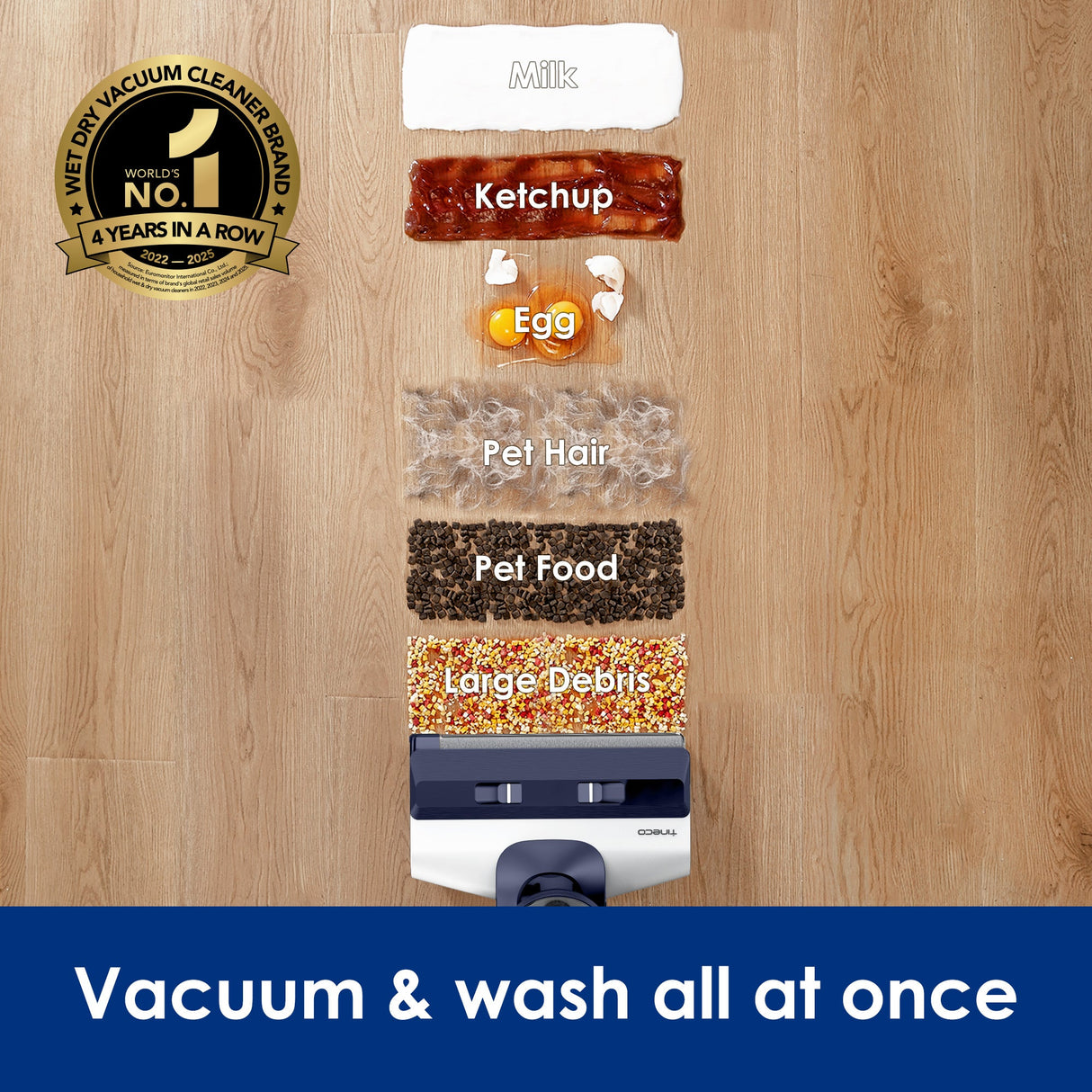 Tineco FLOOR ONE S5 Cordless, Lightweight, Smart Wet/Dry Vacuum Cleaner - Tineco CA