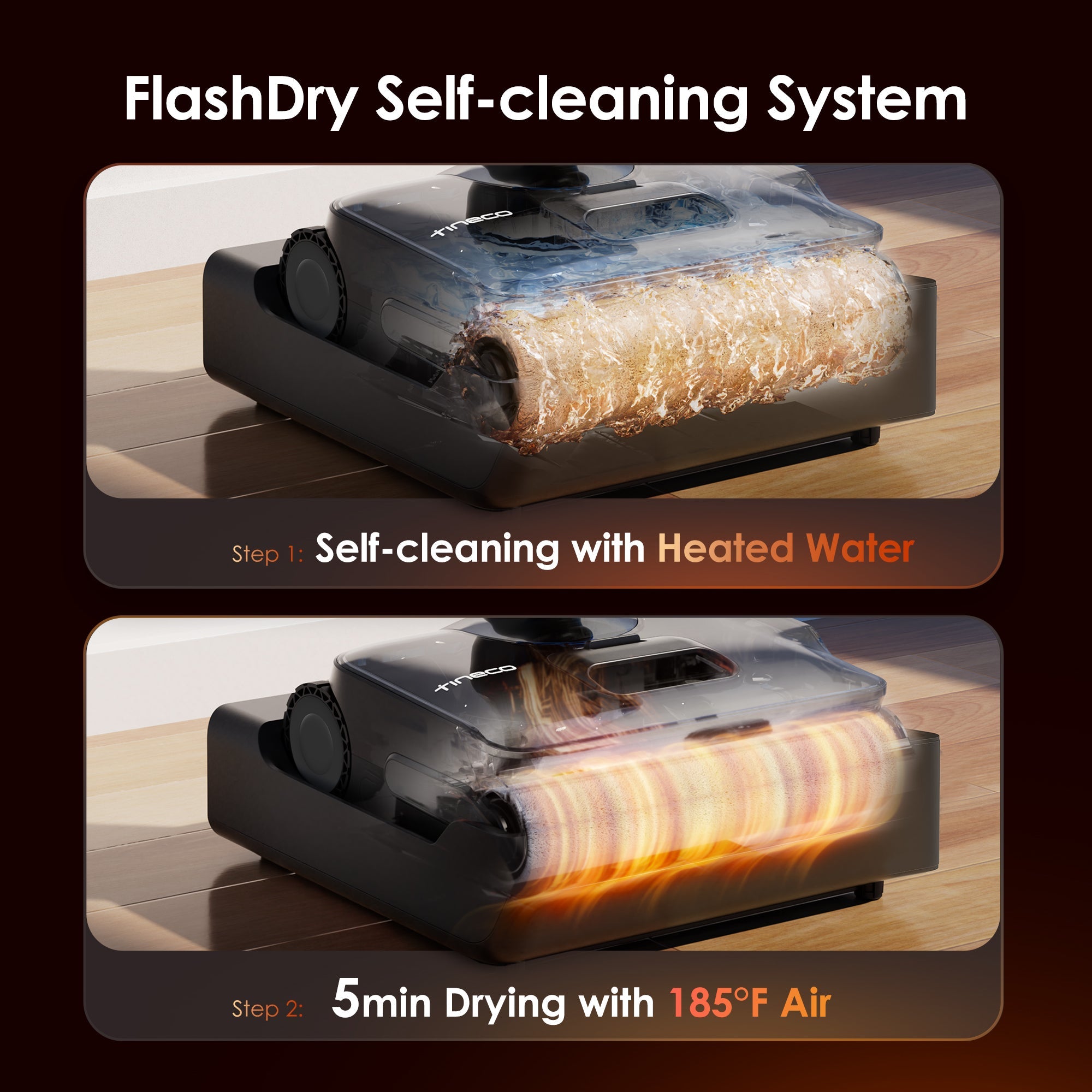 Tineco FLOOR ONE S7 Stretch Steam intelligent wet and dry vacuum cleaner - Tineco CA