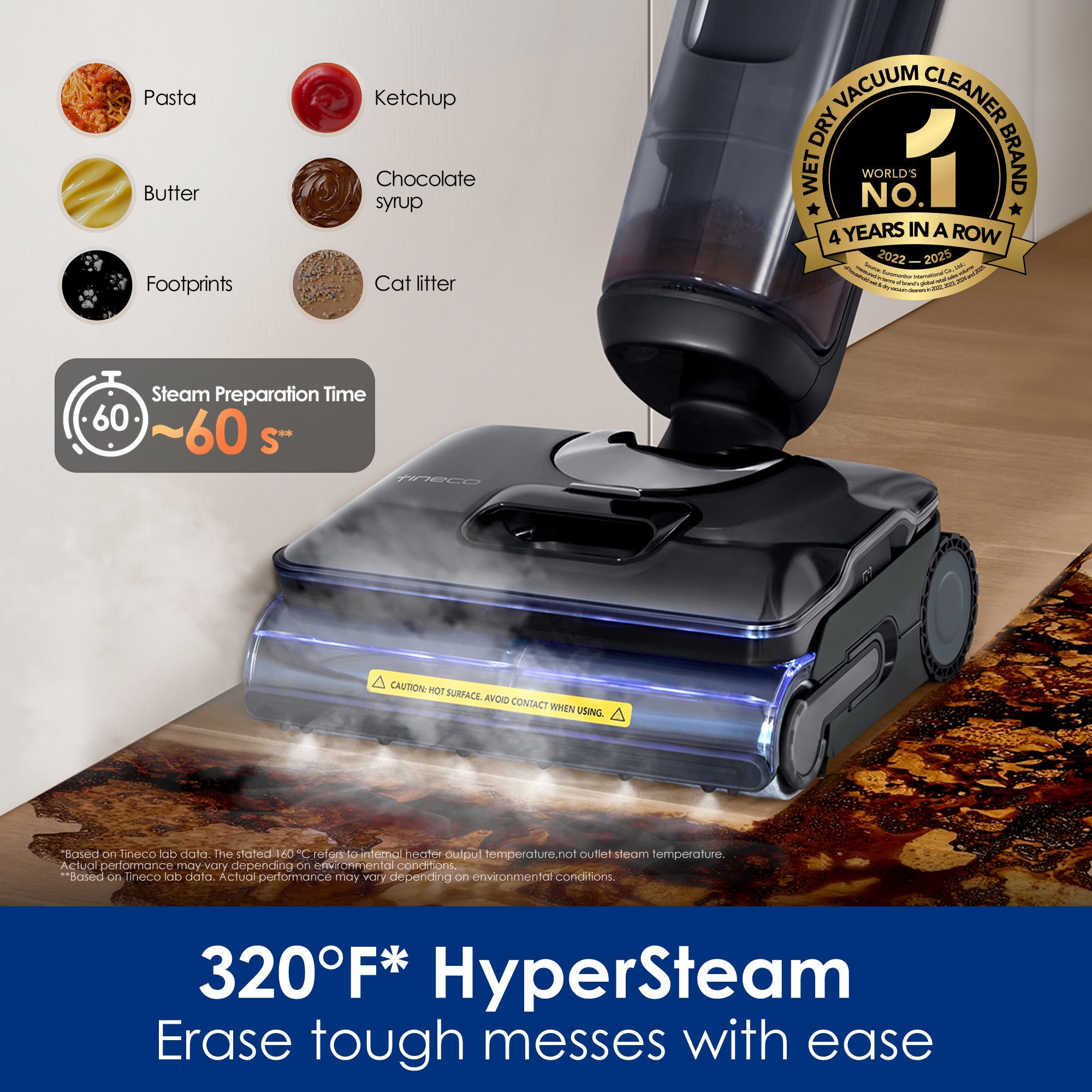 Tineco FLOOR ONE S7 Stretch Steam intelligent wet and dry vacuum cleaner - Tineco CA