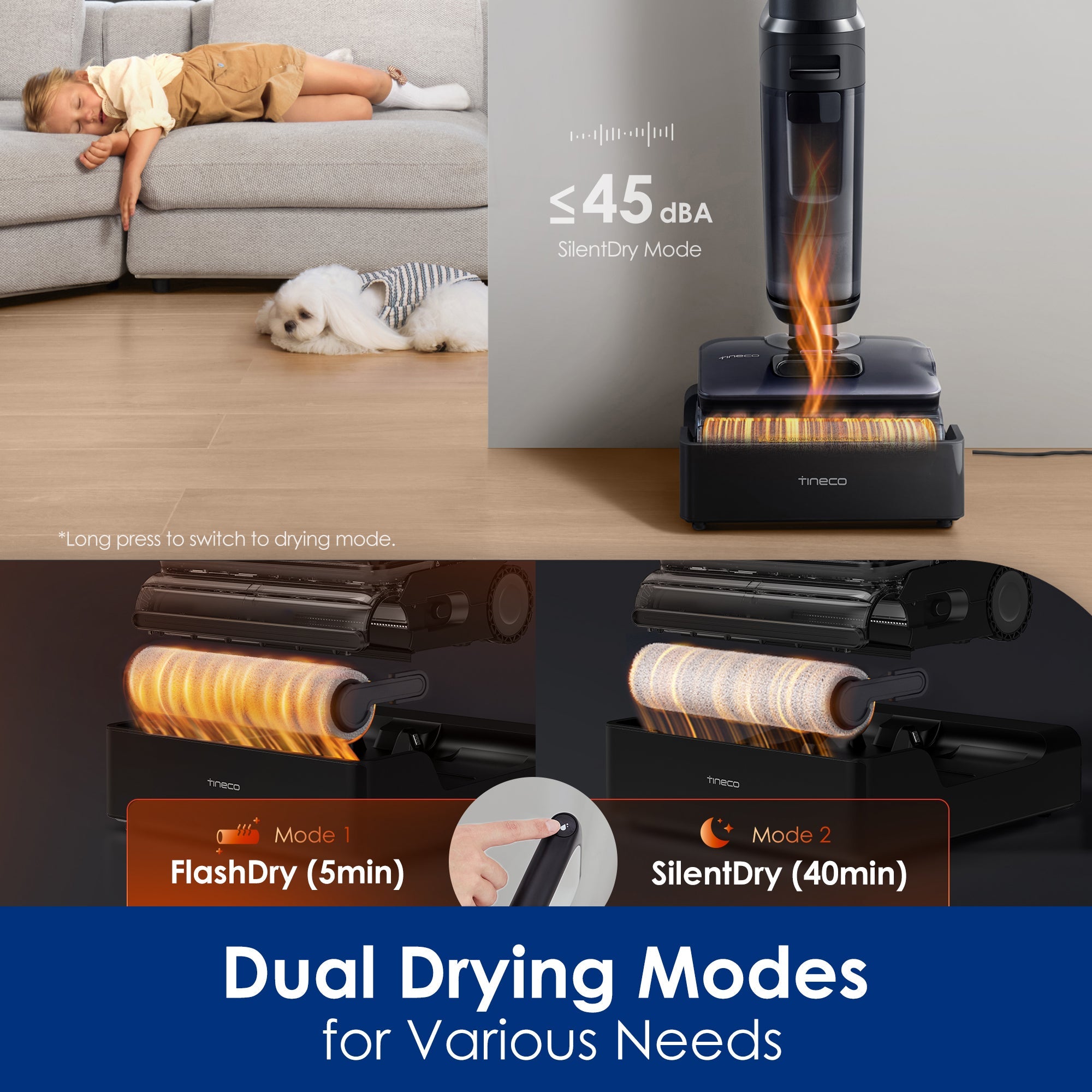 Tineco FLOOR ONE S7 Stretch Steam intelligent wet and dry vacuum cleaner - Tineco CA