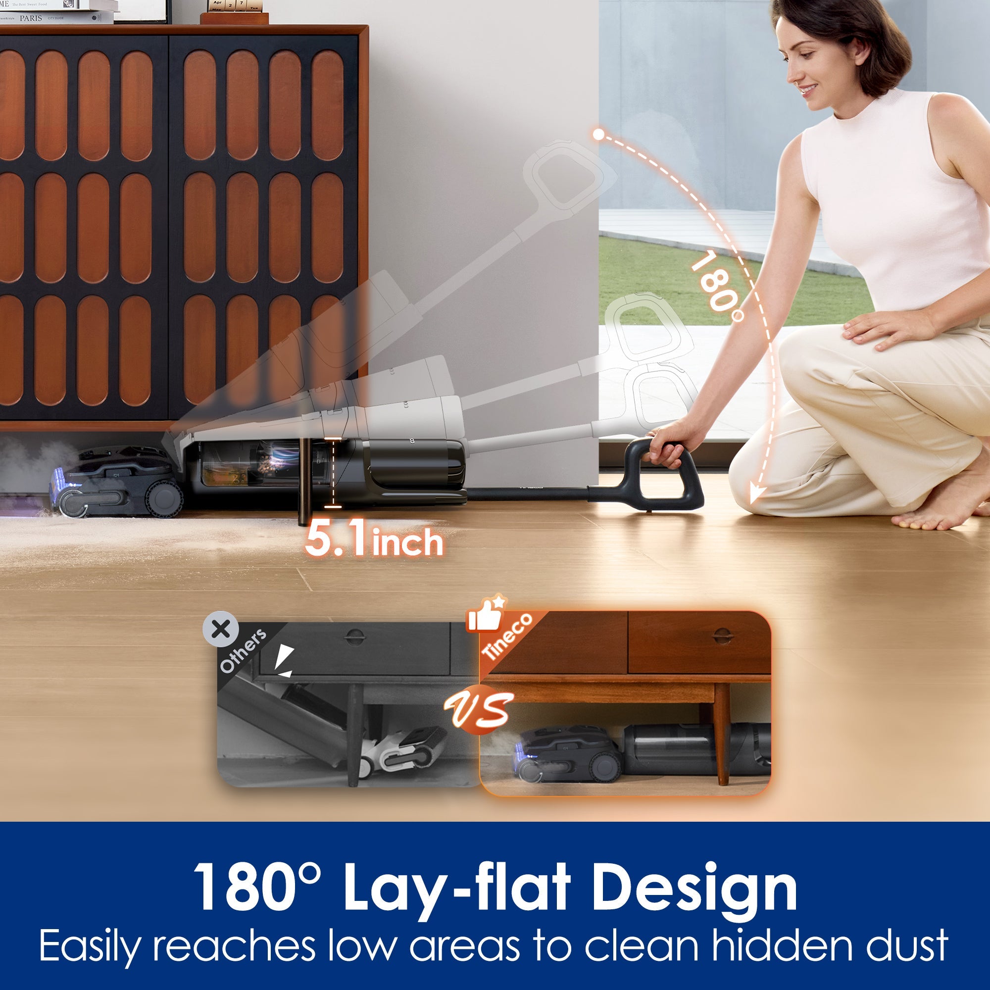 Tineco FLOOR ONE S7 Stretch Steam intelligent wet and dry vacuum cleaner - Tineco CA