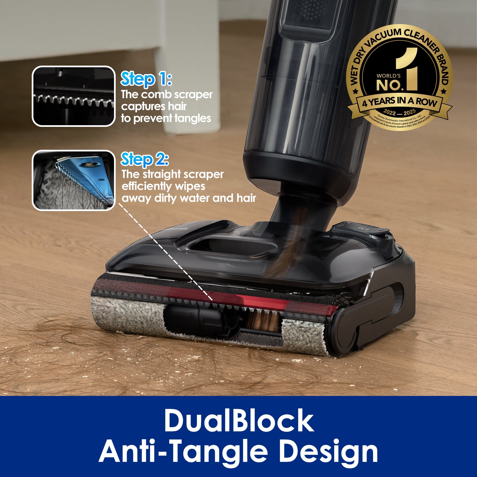 Tineco FLOOR ONE S7 Stretch Ultra Cordless Wet Dry Vacuum Cleaner - Tineco CA