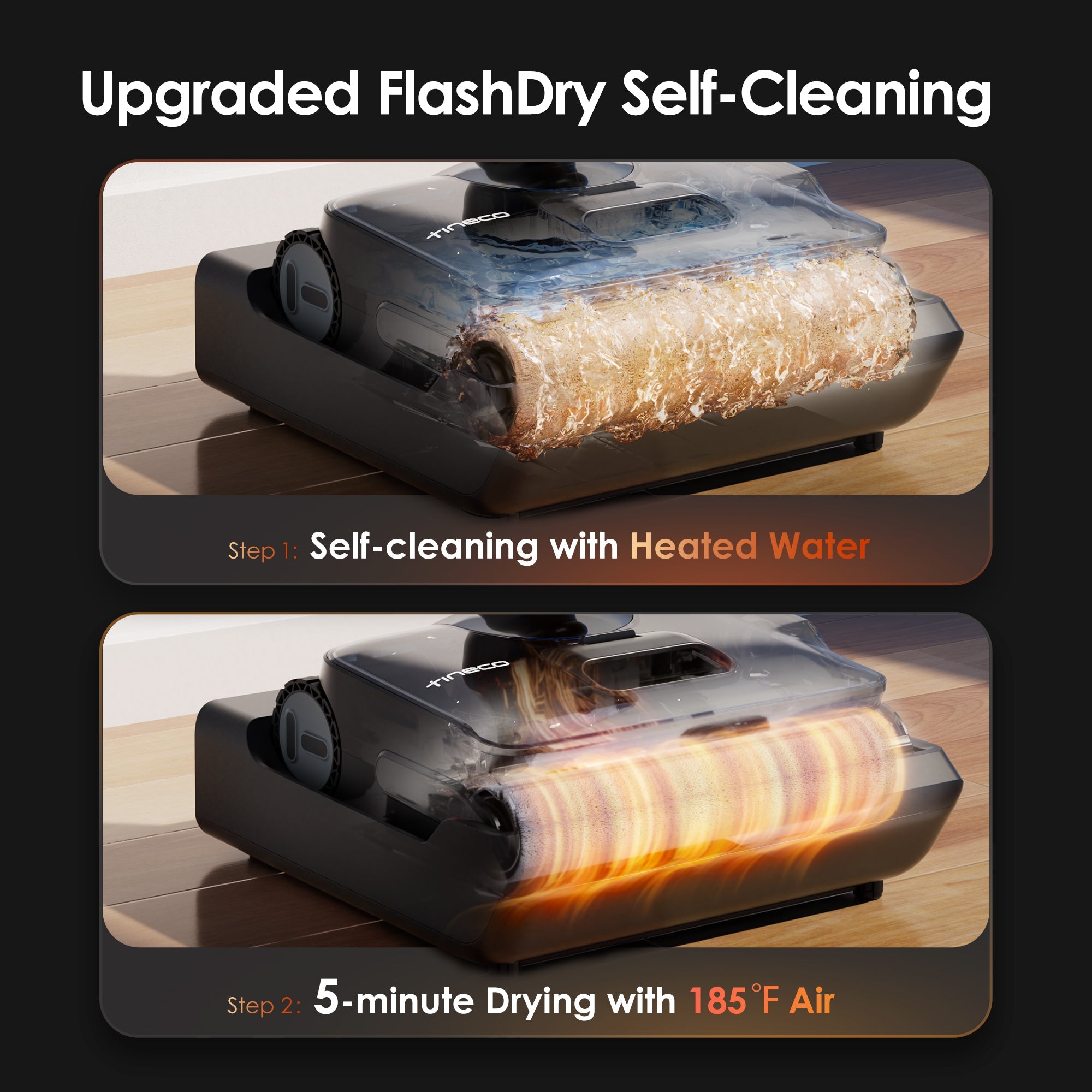 Tineco FLOOR ONE S9 Artist Steam Wet Dry Vacuum Cleaner - Tineco CA