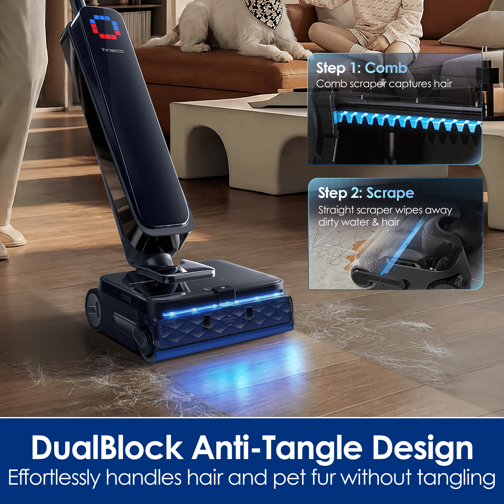 Tineco FLOOR ONE STATION S9 Scientist Pro Wet Dry Vacuum Cleaner - Tineco CA