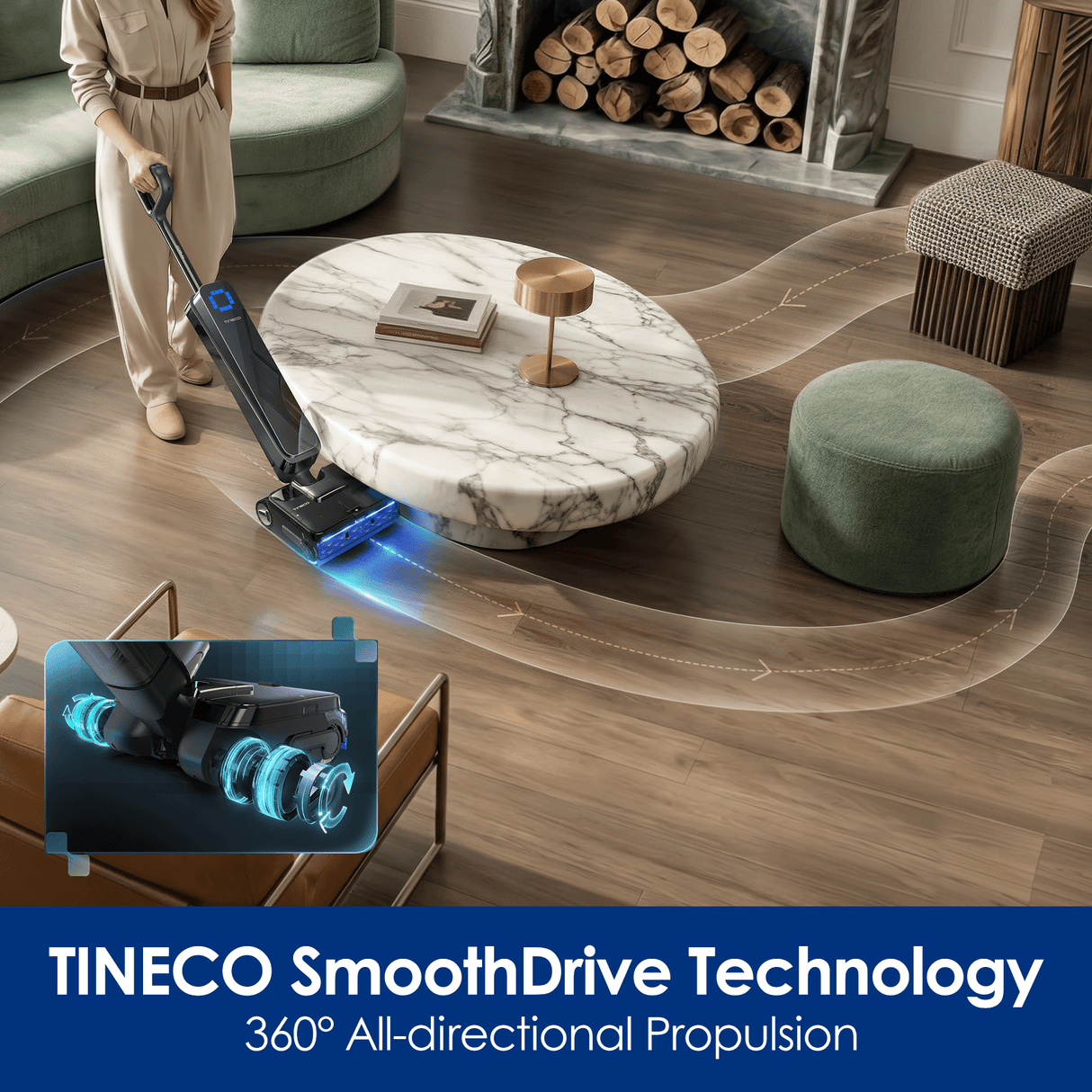 Tineco FLOOR ONE STATION S9 Scientist Pro Wet Dry Vacuum Cleaner - Tineco CA