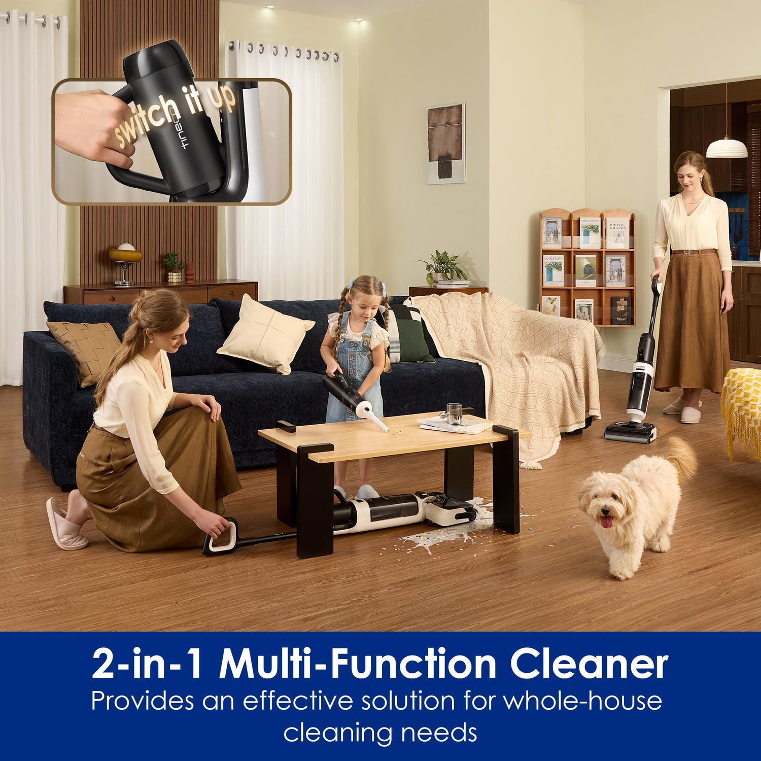 Tineco FLOOR ONE SWITCH S6 Stretch Breeze Wet Dry Vacuum Cleaner ...