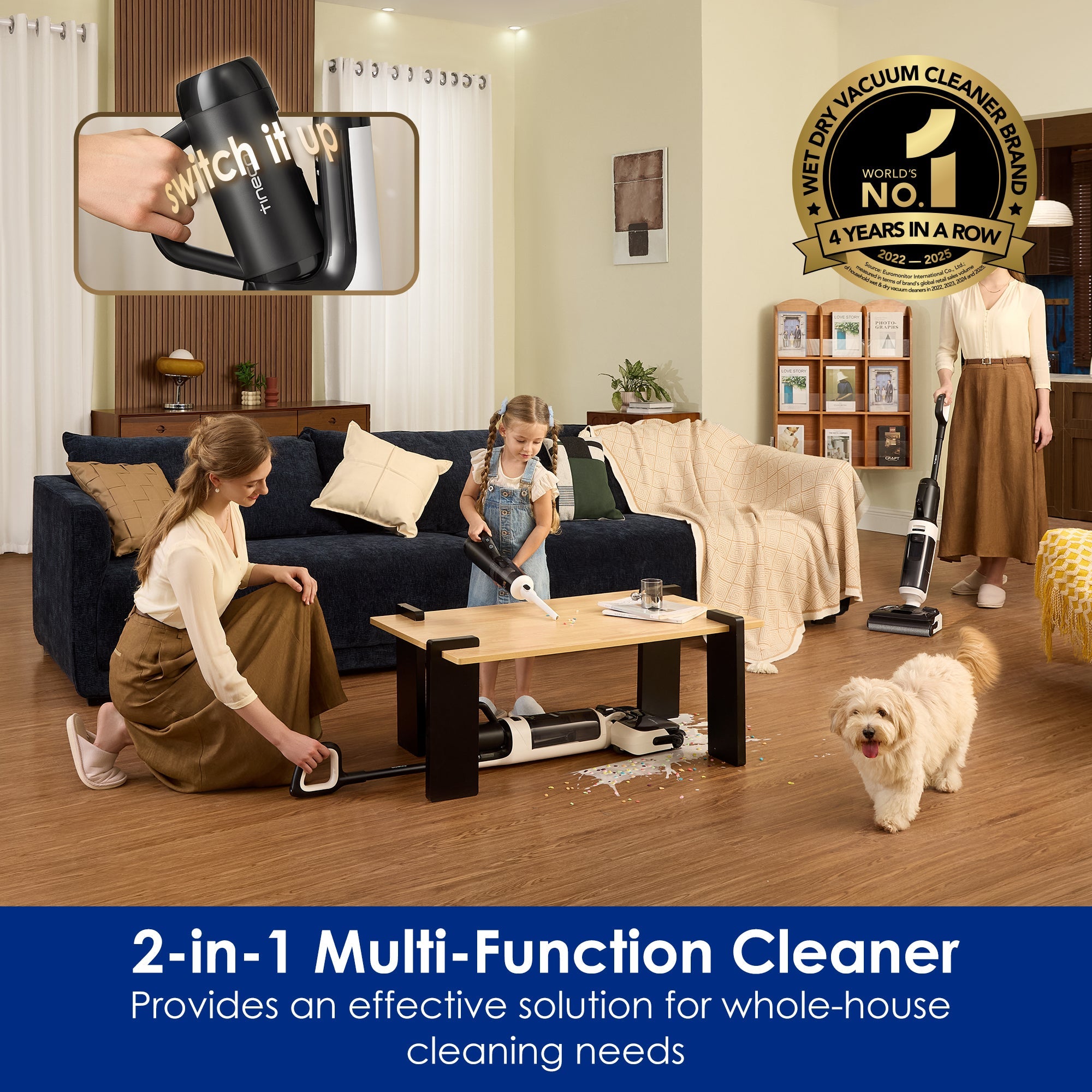 Tineco FLOOR ONE SWITCH S6 Stretch Breeze Wet Dry Vacuum Cleaner