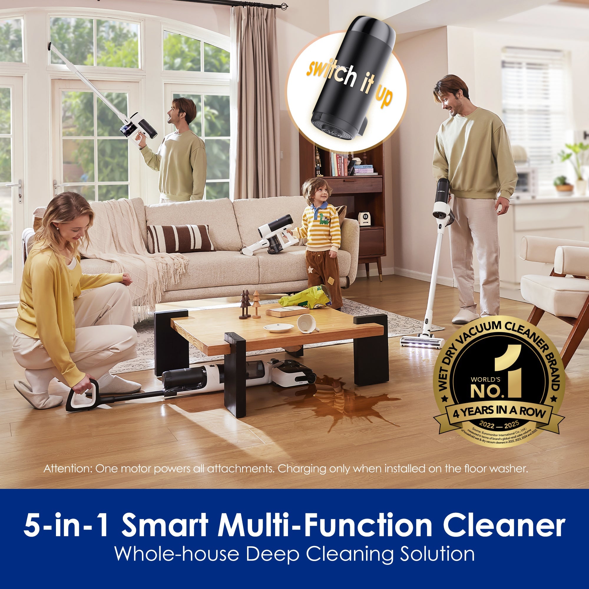 Tineco FLOOR ONE SWITCH S6 Stretch Wet Dry Vacuum Cleaner - Tineco CA